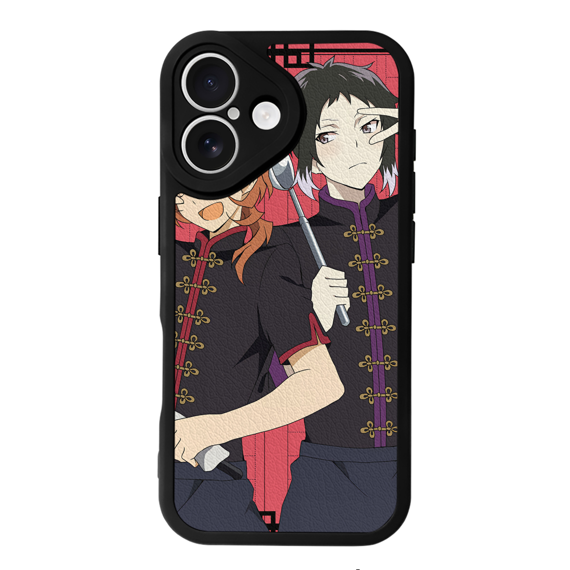 （画像用） 文豪ストレイドッグス Bungo Stray Dogs 【iPhone 16シリーズ対応】シリコンスマホケース（レザー調） 材質：シリコン